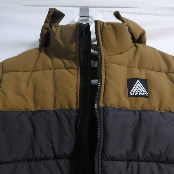 H&M NEW WAYZ | 11-12 years US 14 | Black and Brown Hooded Puffer Jacket - Picture 11 of 16